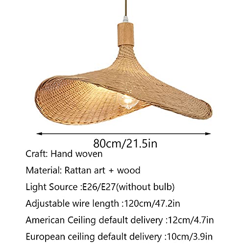 Suspension en rotin à tête unique Asie du Sud-Est