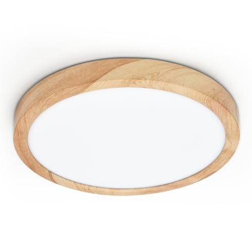 LVL Plafonnier LED, 12 W à Grain de Bois