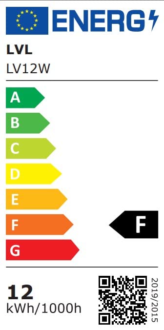 LVL Plafonnier LED, 12 W à Grain de Bois