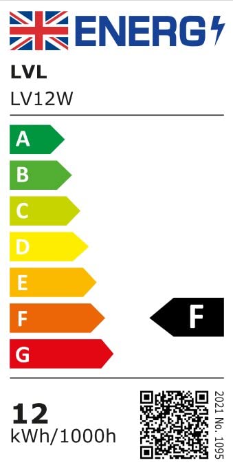 LVL Plafonnier LED, 12 W à Grain de Bois