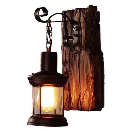 Vintage Wrought Iron Wall Lamp