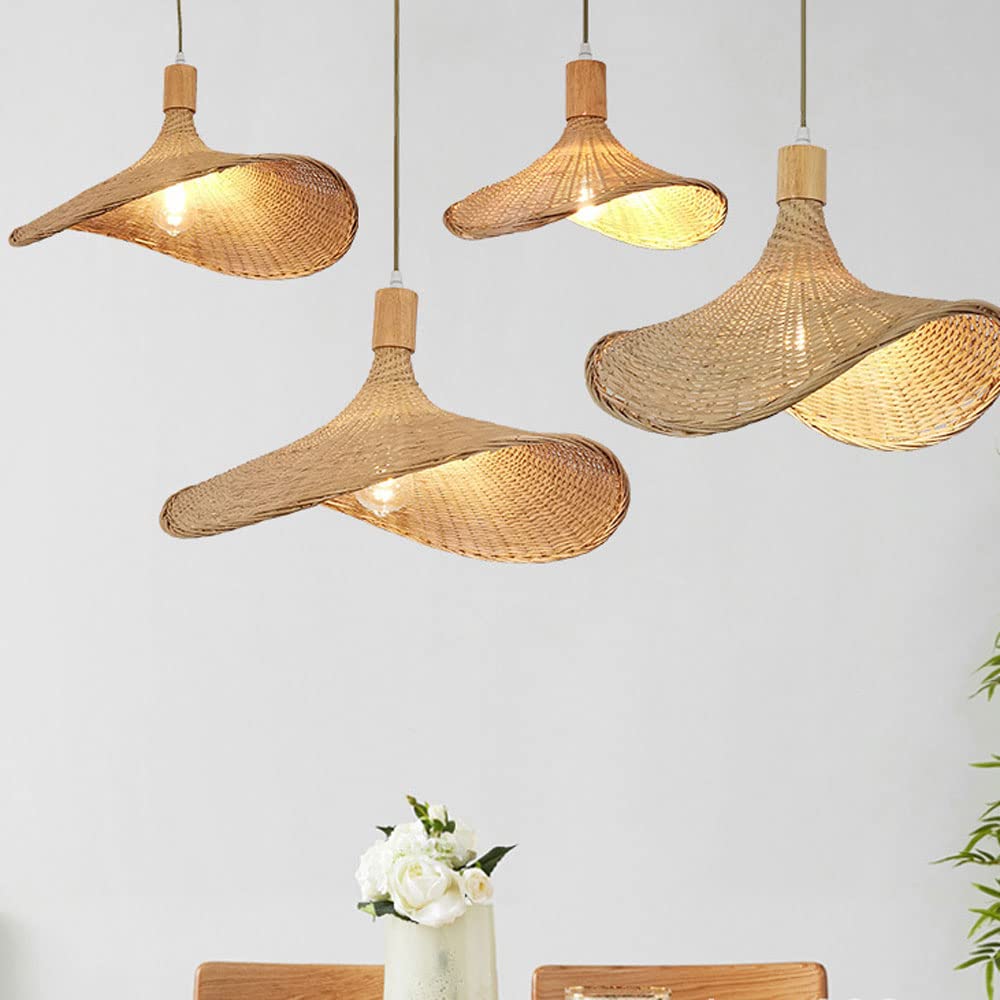 Suspension en rotin à tête unique Asie du Sud-Est